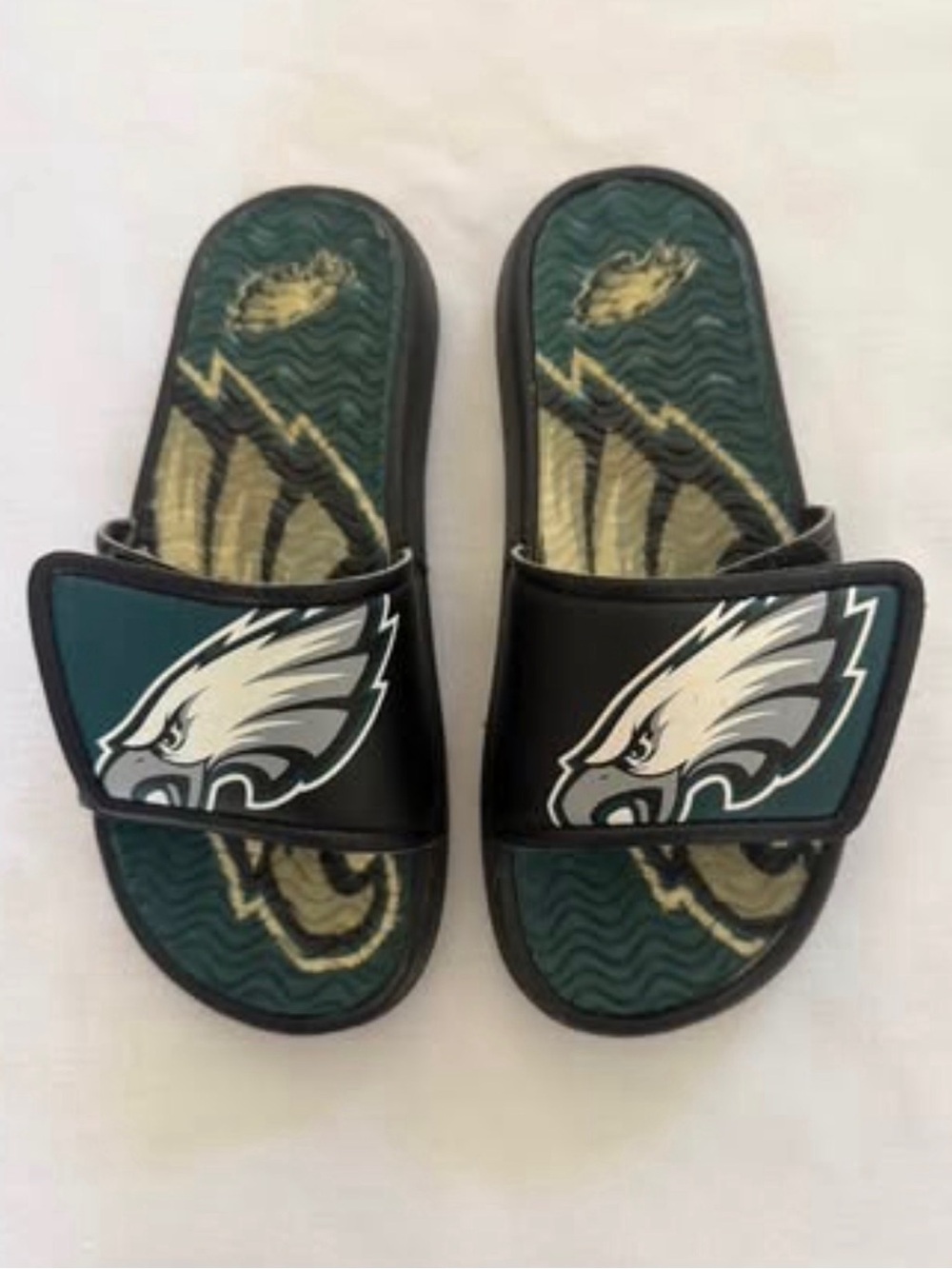 Philadelphia Eagles Kids Slide Sandals Medium (Size 13-1)